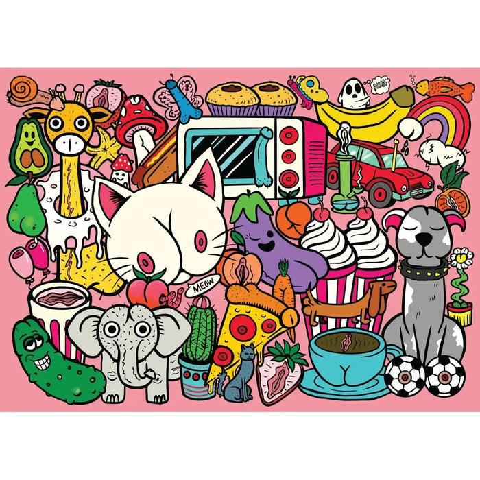 Dirty Doodles 1000 Piece Jigsaw Puzzle WTF - for just $24.99! 