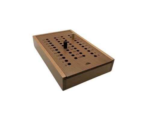 ELITE Magnetic Clasp Storage Box With  4 Pegs; Scoring Track for Crokinole NO DISCS (2024 Version) - for just $19.95! 