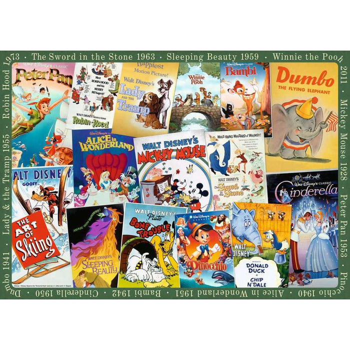 Disney Vintage Movie Posters 1000 Piece Jigsaw Puzzle Ravensburger - for just $29.99! 