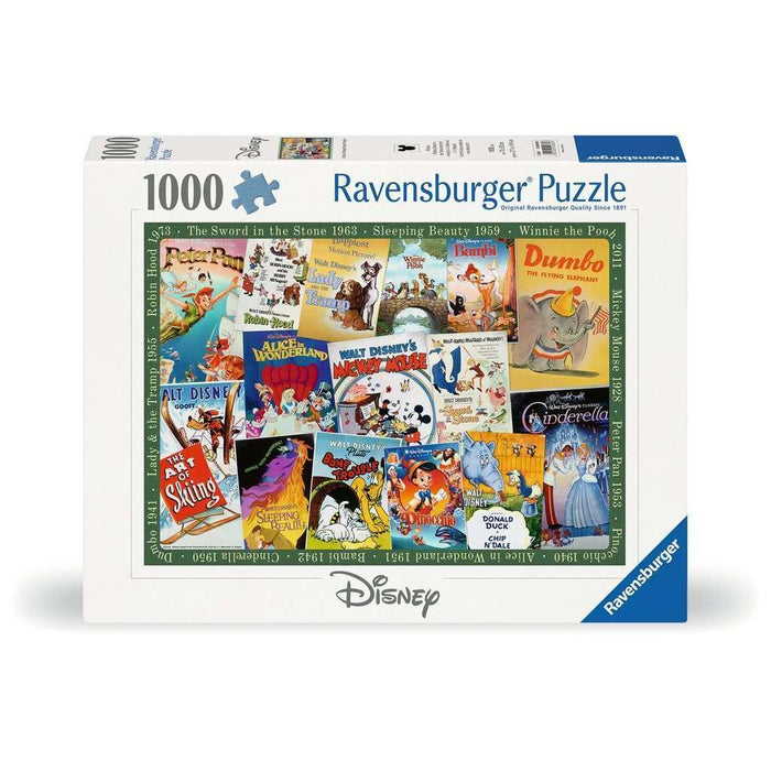 Disney Vintage Movie Posters 1000 Piece Jigsaw Puzzle Ravensburger - for just $29.99! 