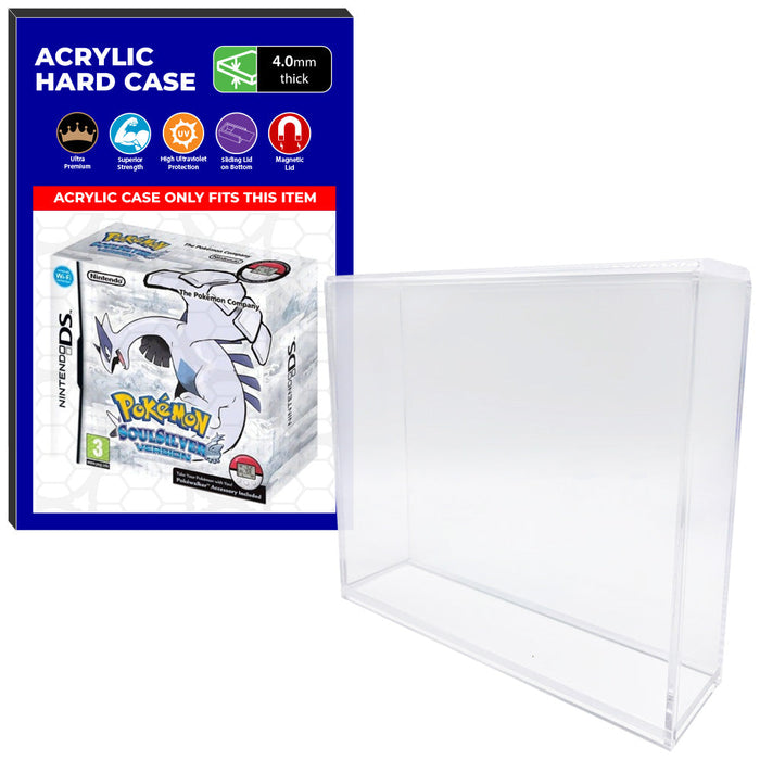 Acrylic Case for Nintendo DS Pokemon HeartGold Version Video Game Boxes, 4mm thick, UV Resistant & Magnetic Slide Bottom - Just $24.99! Shop now at Retro Gaming of Denver