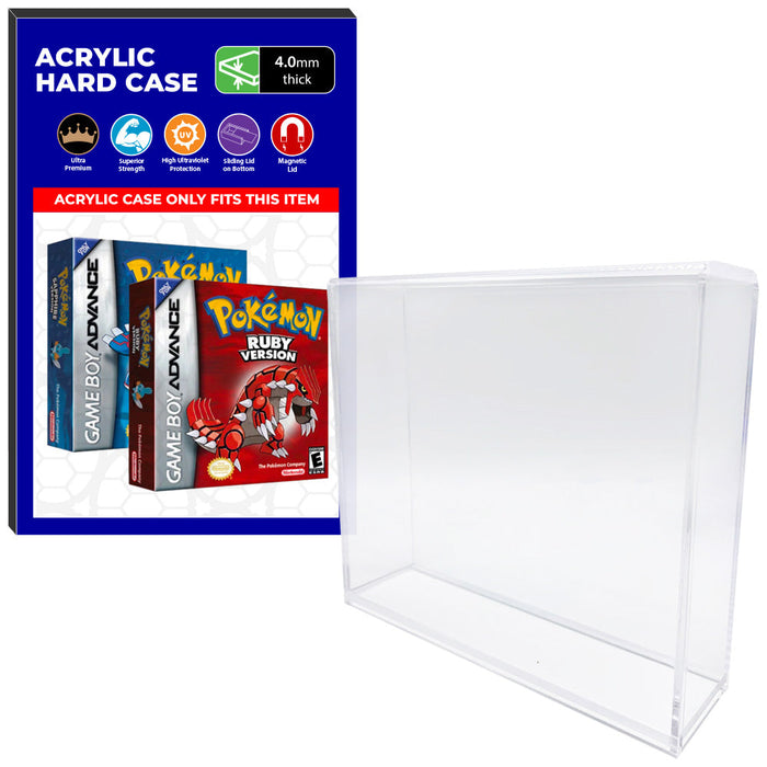 Acrylic Case for Nintendo Game Boy Advance Standard Video Game Boxes, 4mm thick, UV Resistant & Magnetic Slide Bottom - Just $24.99! Shop now at Retro Gaming of Denver