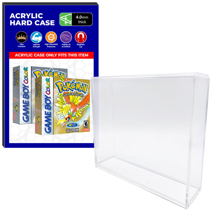 Acrylic Case for Nintendo Game Boy Color Standard Video Game Boxes, 4mm thick, UV Resistant & Magnetic Slide Bottom - Just $24.99! Shop now at Retro Gaming of Denver