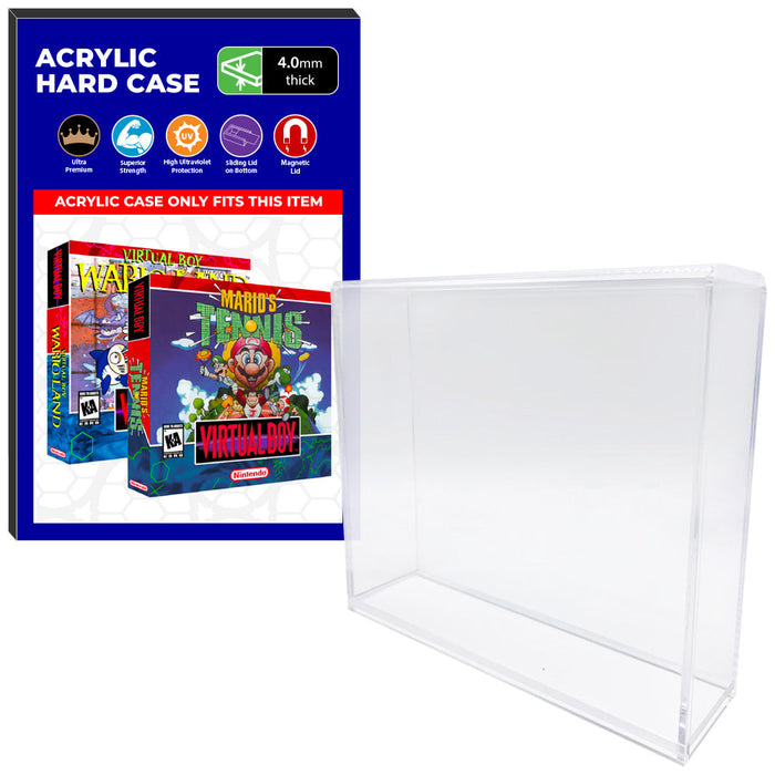 Acrylic Case for Nintendo Virtual Boy Standard Video Game Boxes, 4mm thick, UV Resistant & Magnetic Slide Bottom - Just $24.99! Shop now at Retro Gaming of Denver