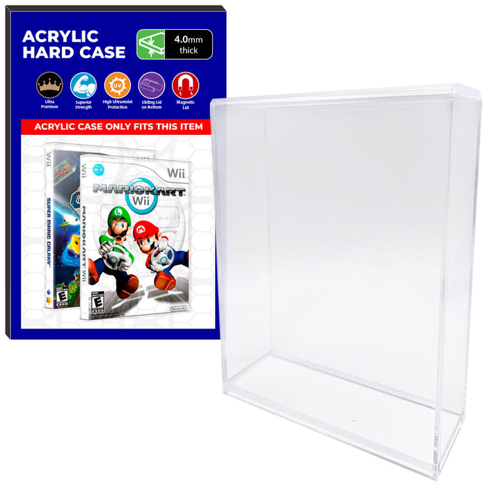 Acrylic Case for Nintendo Wii Standard Video Game Cases, 4mm thick, UV Resistant & Magnetic Slide Bottom - Just $24.99! Shop now at Retro Gaming of Denver