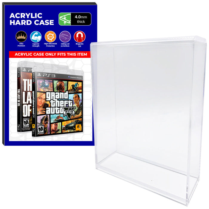 Acrylic Case for PS3 Playstation 3 Standard Video Game Cases, 4mm thick, UV Resistant & Magnetic Slide Bottom - Just $24.99! Shop now at Retro Gaming of Denver