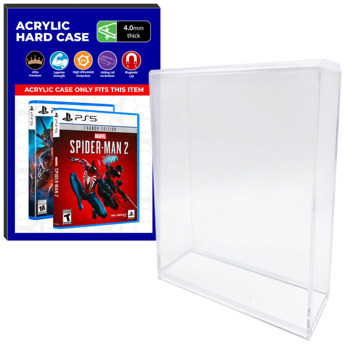 Acrylic Case for PS5 Playstation 5 Standard Video Game Cases, 4mm thick, UV Resistant & Magnetic Slide Bottom - Just $24.99! Shop now at Retro Gaming of Denver