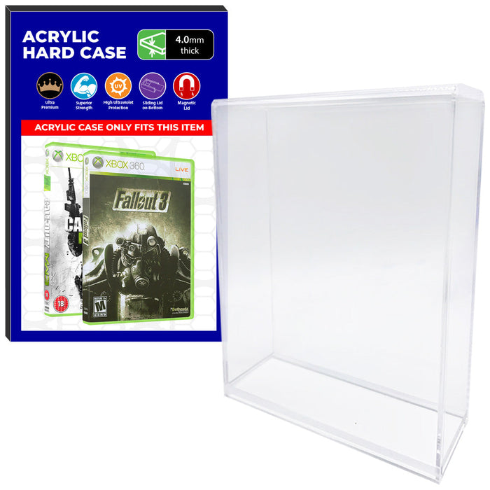 Acrylic Case for XBOX 360 Standard Video Game Cases, 4mm thick, UV Resistant & Magnetic Slide Bottom - Just $24.99! Shop now at Retro Gaming of Denver