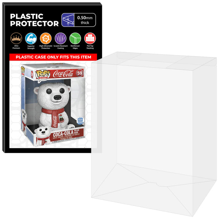 Pop Protector for 10 inch Coca-Cola Polar Bear #59 Jumbo Funko Pop - for just $16.99! 