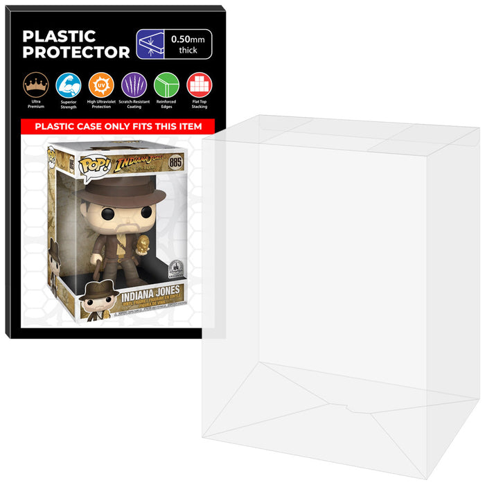 Pop Protector for 10 inch Indiana Jones Gold Metallic #885 Jumbo Funko Pop - Just $16.99! Shop now at Retro Gaming of Denver