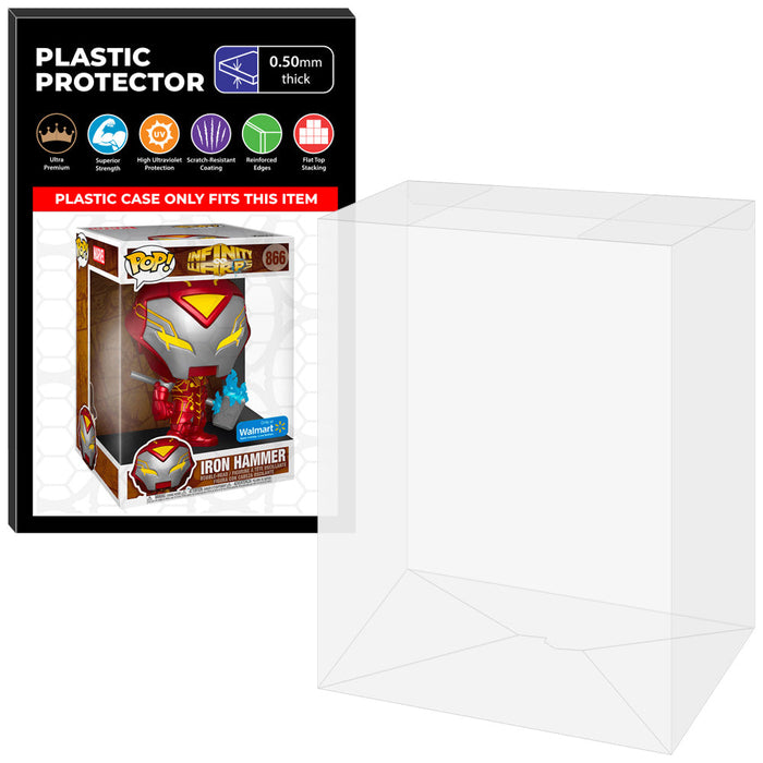 Pop Protector for 10 inch Infinity Warps Iron Hammer #866 Jumbo Funko Pop - for just $16.99! 