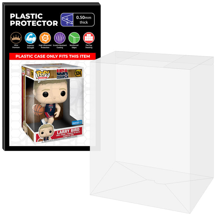Pop Protector for 10 inch Larry Bird Team USA #124 Jumbo Funko Pop - for just $16.99! 