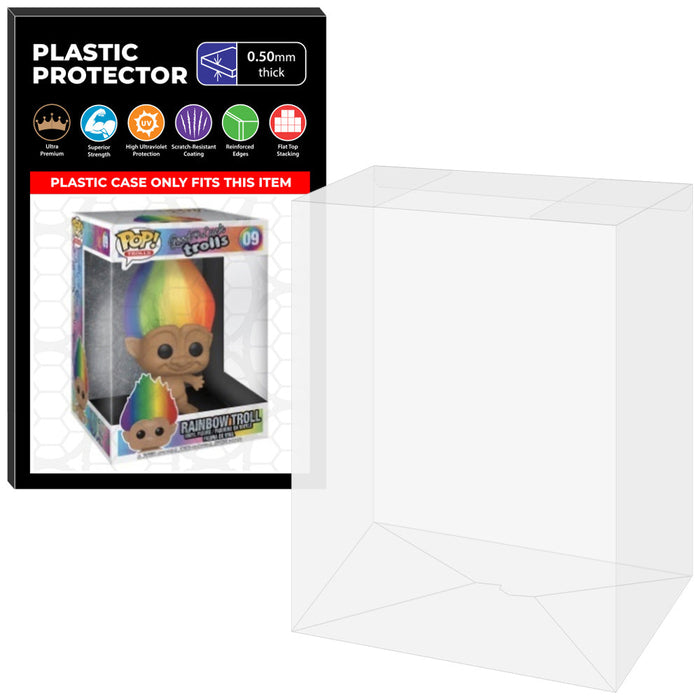 Pop Protector for 10 inch Rainbow Troll #09 Jumbo Funko Pop - Just $16.99! Shop now at Retro Gaming of Denver