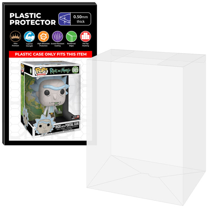 Pop Protector for 10 inch Rick with Portal Gun #665 Jumbo Funko Pop - Just $16.99! Shop now at Retro Gaming of Denver