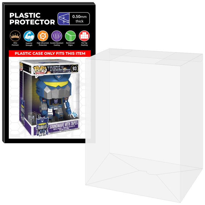 Pop Protector for 10 inch Soundwave with Tapes #93 Jumbo Funko Pop - Just $16.99! Shop now at Retro Gaming of Denver