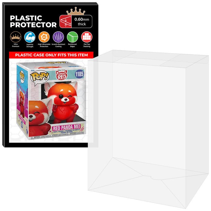 Pop Protector for 6 inch Red Panda Mei Flocked #1185 Super Funko Pop - for just $13.99! 