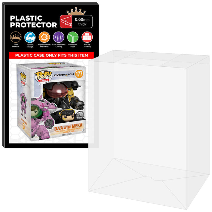 Pop Protector for 6 inch D.Va with MEKA Carbon Fiber #177 Super Funko Pop - Just $13.99! Shop now at Retro Gaming of Denver