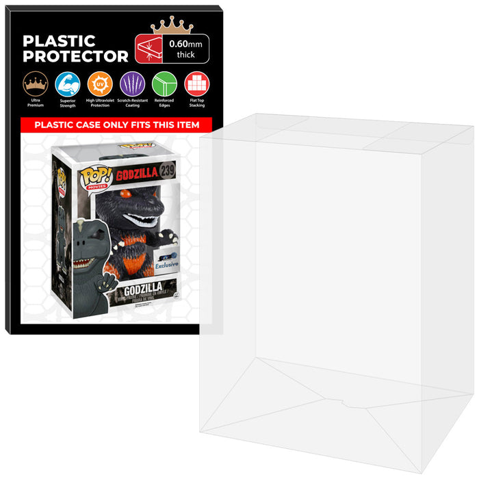 Pop Protector for 6 inch Godzilla Black & White Purple Spikes #239 Super Funko - for just $13.99! 