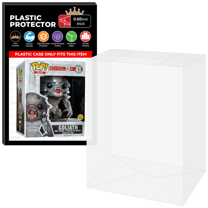 Pop Protector for 6 inch Goliath Black & Red Glow #41 Super Funko Pop - Just $13.99! Shop now at Retro Gaming of Denver