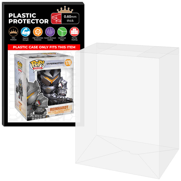 Pop Protector for 6 inch Reinhardt No Helmet #184 Super Funko Pop - Just $13.99! Shop now at Retro Gaming of Denver