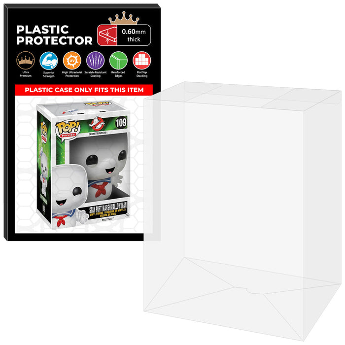Pop Protector for 6 inch Stay Puft Marshmallow Angry Pink #109 Super Funko Pop - for just $13.99! 