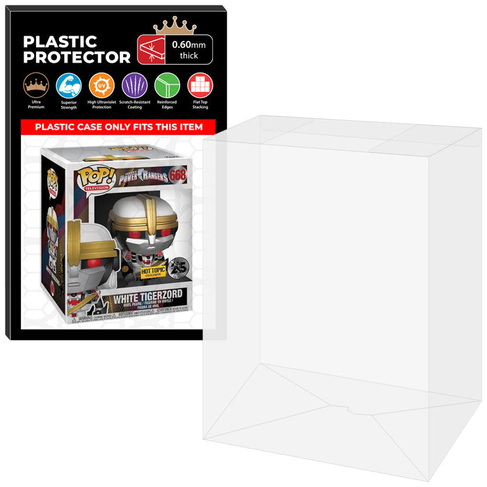 Pop Protector for 6 inch White Tigerzord #668 Super Funko Pop - Just $13.99! Shop now at Retro Gaming of Denver