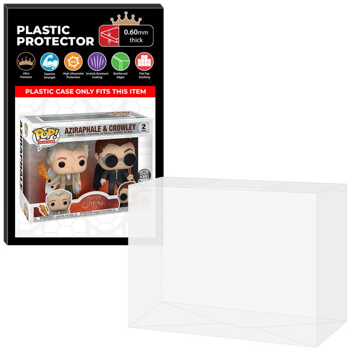 Pop Protector for 2 Pack Aziraphale & Crowley Funko Pop - Just $13.99! Shop now at Retro Gaming of Denver