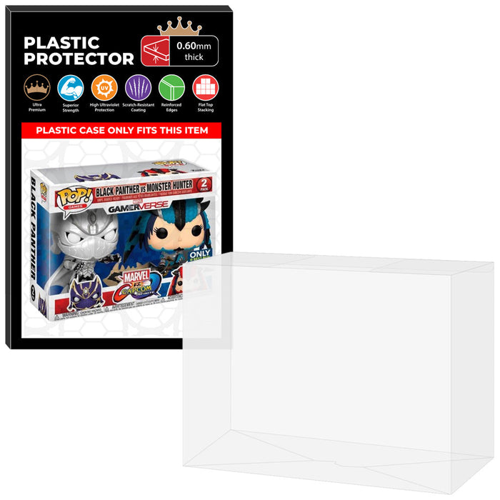 Pop Protector for 2 Pack Black Panther vs Monster Hunter White & Blue Funko Pop - Just $13.99! Shop now at Retro Gaming of Denver