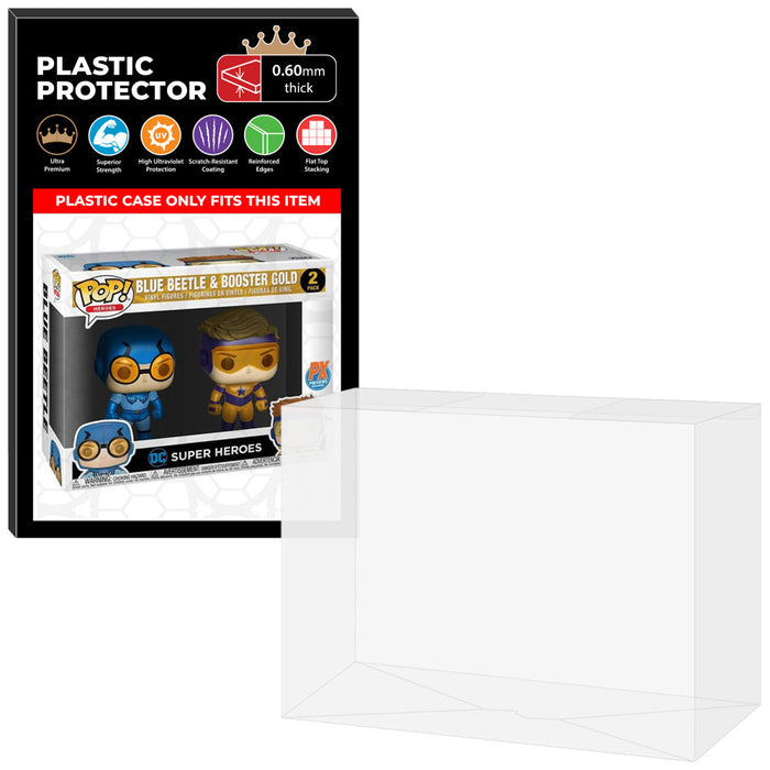 Pop Protector for 2 Pack Blue Beetle & Booster Gold Funko Pop - Just $13.99! Shop now at Retro Gaming of Denver