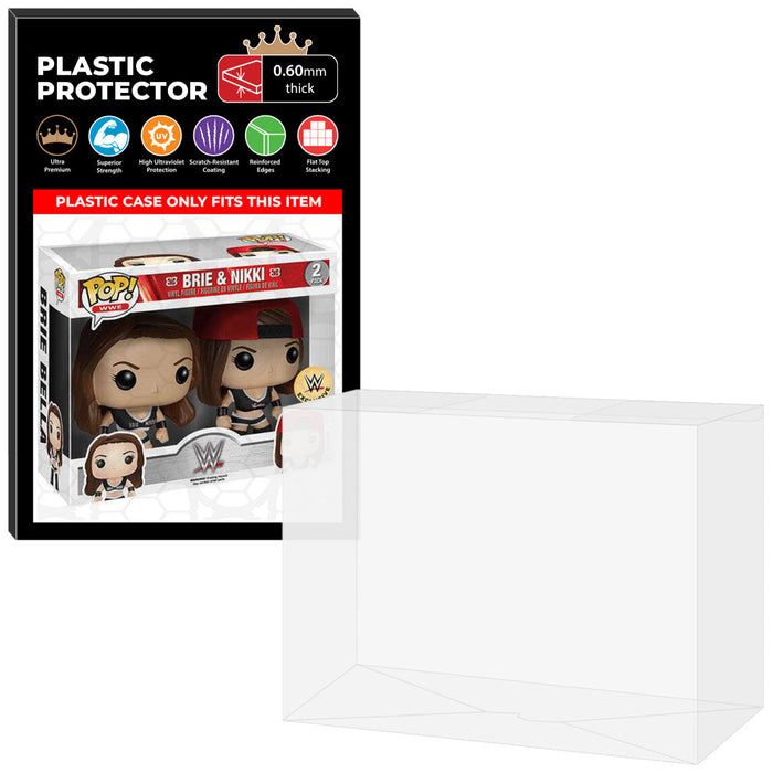 Pop Protector for 2 Pack Brie & Nikki Bella Twins Black Uniform Funko Pop - Just $13.99! Shop now at Retro Gaming of Denver