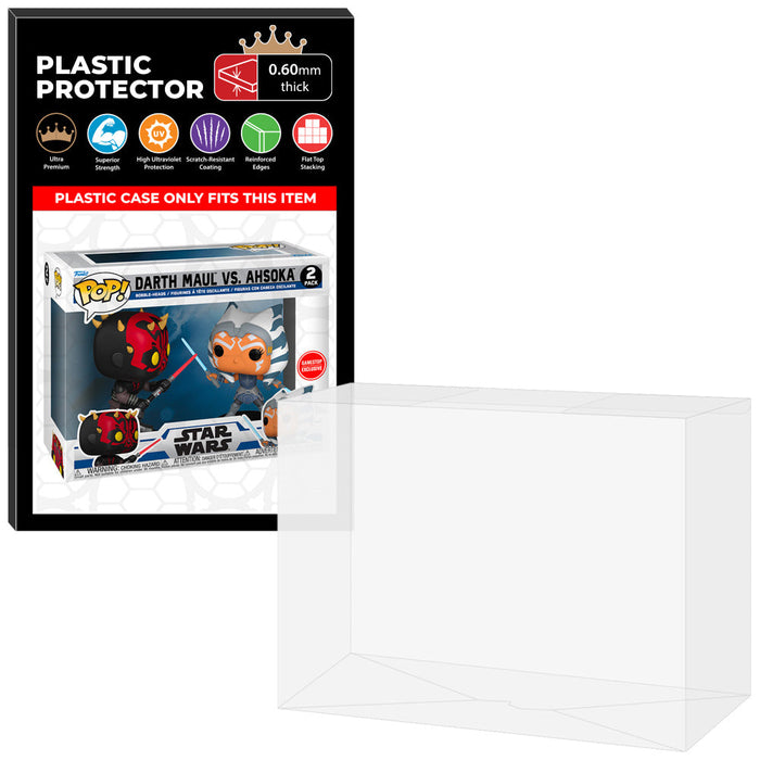 Pop Protector for 2 Pack Darth Maul vs Ahsoka Funko Pop - Just $13.99! Shop now at Retro Gaming of Denver