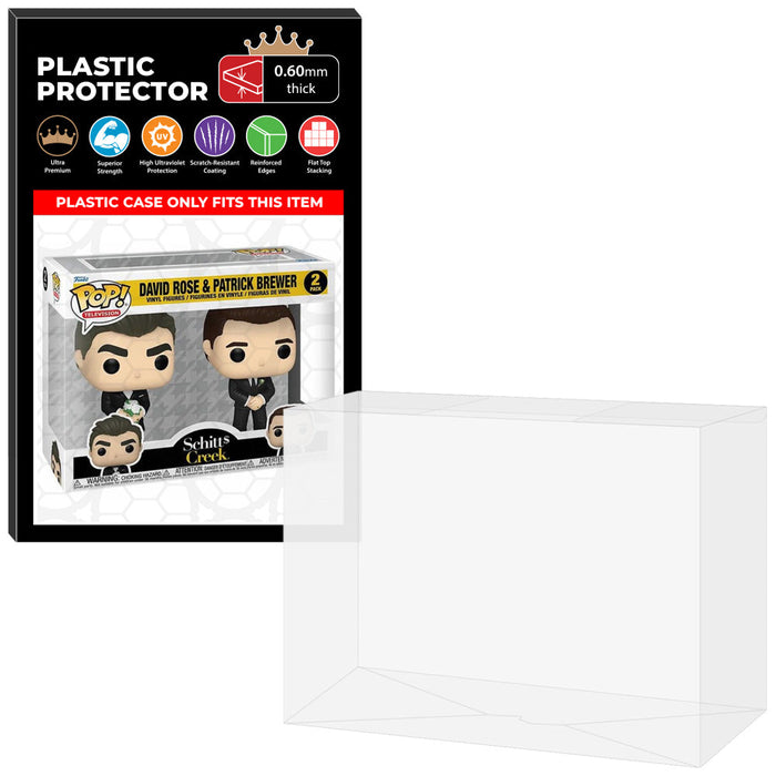 Pop Protector for 2 Pack David Rose & Patrick Brewer Wedding Funko Pop - Just $13.99! Shop now at Retro Gaming of Denver