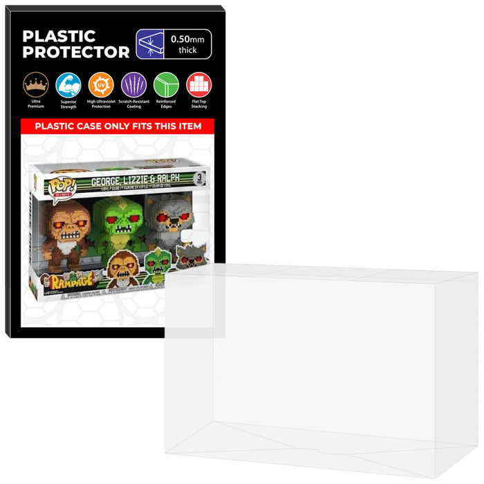 Pop Protector for 3 Pack Rampage George, Lizzie & Ralph 8-Bit Funko Pop - Just $13.99! Shop now at Retro Gaming of Denver