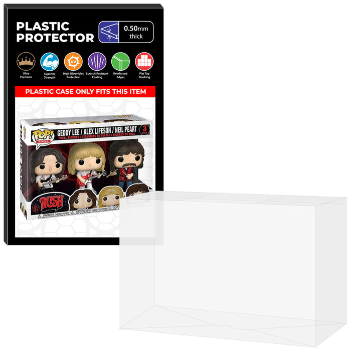 Pop Protector for 3 Pack Rush Geddy Lee, Alex Lifeson & Neil Peart Funko Pop - Just $13.99! Shop now at Retro Gaming of Denver