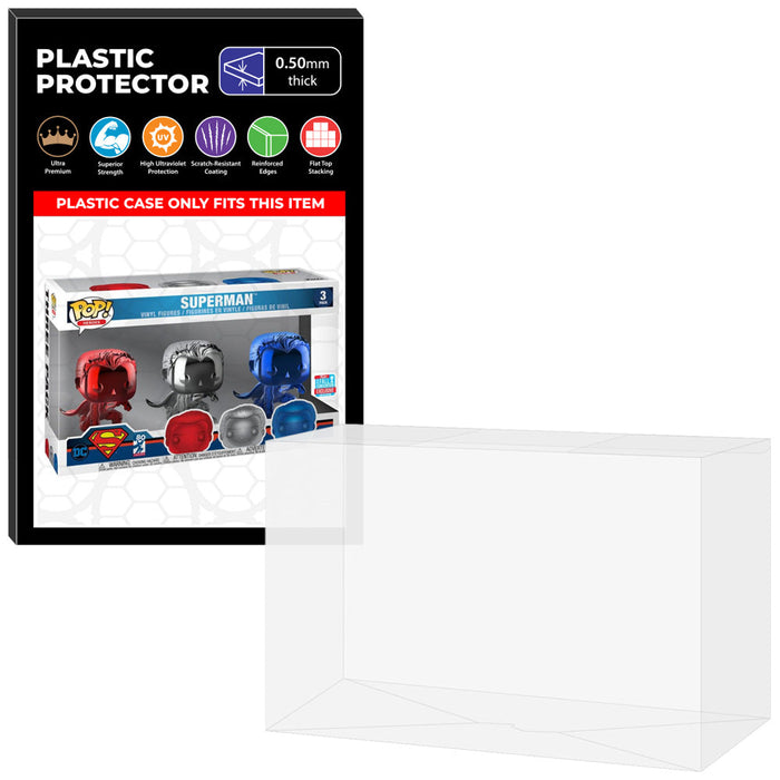 Pop Protector for 3 Pack Superman Chrome NYCC Funko Pop - Just $13.99! Shop now at Retro Gaming of Denver