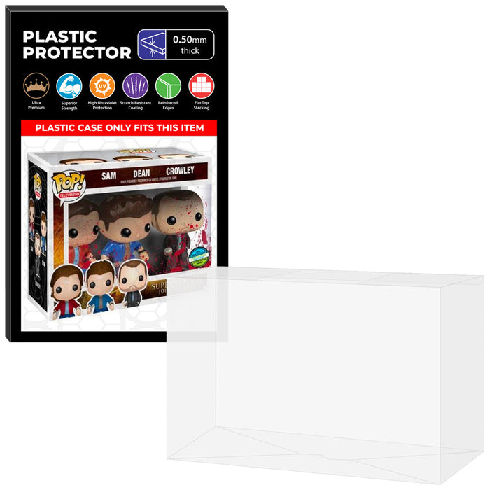 Pop Protector for 3 Pack Supernatural Sam, Dean & Crowley Bloody NYCC Funko Pop - Just $13.99! Shop now at Retro Gaming of Denver