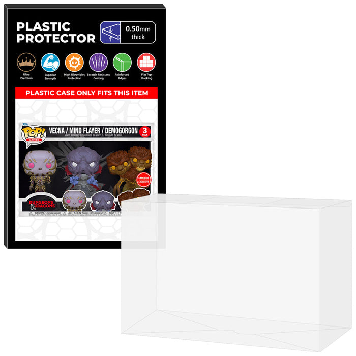 Pop Protector for 3 Pack Vecna, Mind Flayer & Demogorgon Funko Pop - Just $13.99! Shop now at Retro Gaming of Denver