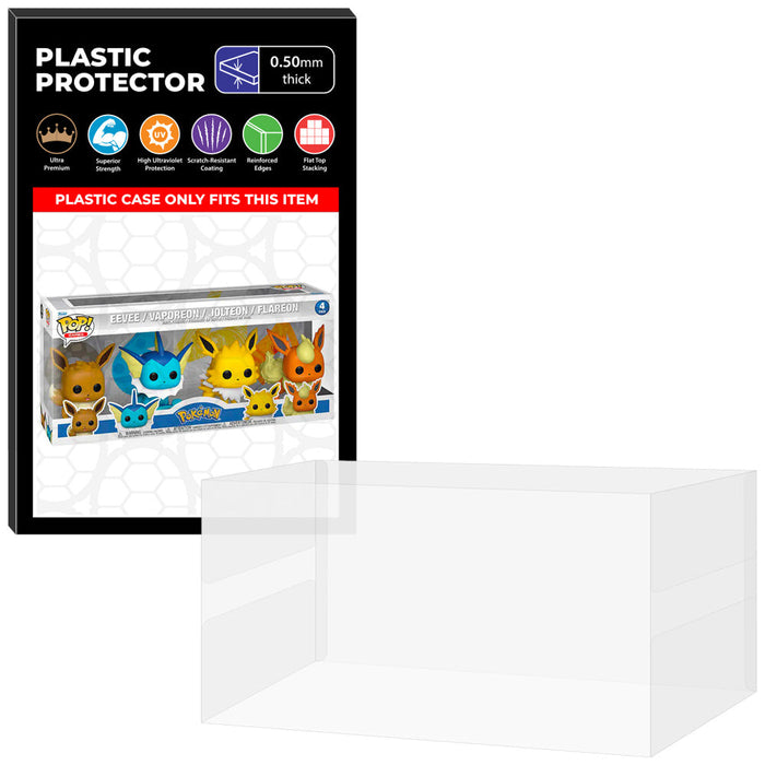 Pop Protector for 4 Pack Pokemon Eevee, Vaporeon, Jolteon & Flareon Funko Pop - for just $13.99! 