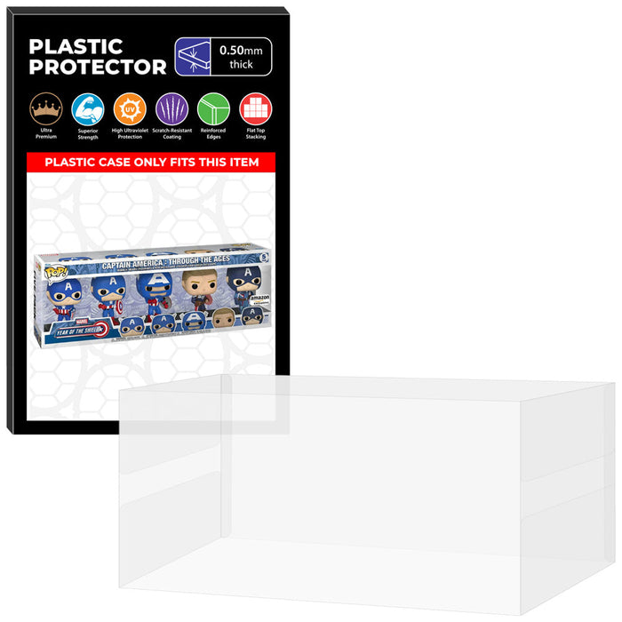 Pop Protector for 5 Pack Captain America Through the Ages Funko Pop - for just $15.99! 