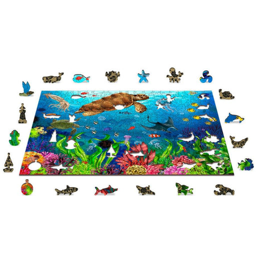 Diving Paradise 400 Piece Wood Jigsaw Puzzle Wooden City - for just $24.99! 