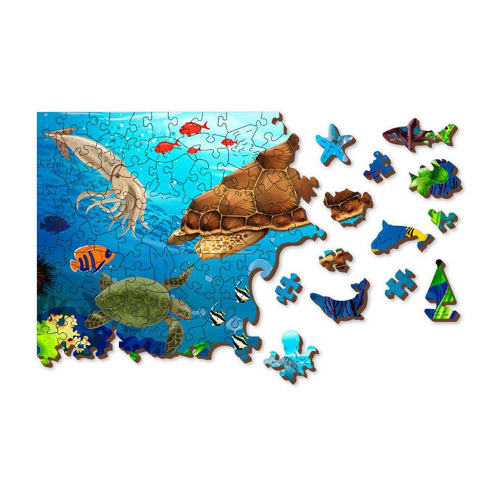 Diving Paradise 400 Piece Wood Jigsaw Puzzle Wooden City - for just $24.99! 