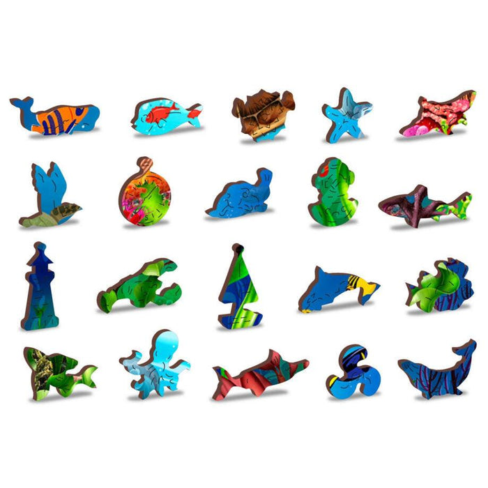 Diving Paradise 400 Piece Wood Jigsaw Puzzle Wooden City - for just $24.99! 