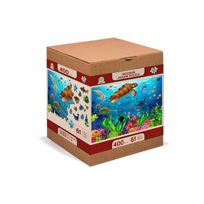 Diving Paradise 400 Piece Wood Jigsaw Puzzle Wooden City - for just $24.99! 