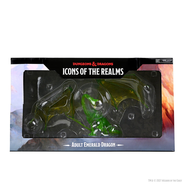 D&D: Icons of the Realms - Adult Emerald Dragon Premium Figure - for just $99.99! 