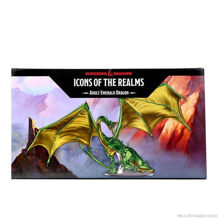 D&D: Icons of the Realms - Adult Emerald Dragon Premium Figure - for just $99.99! 