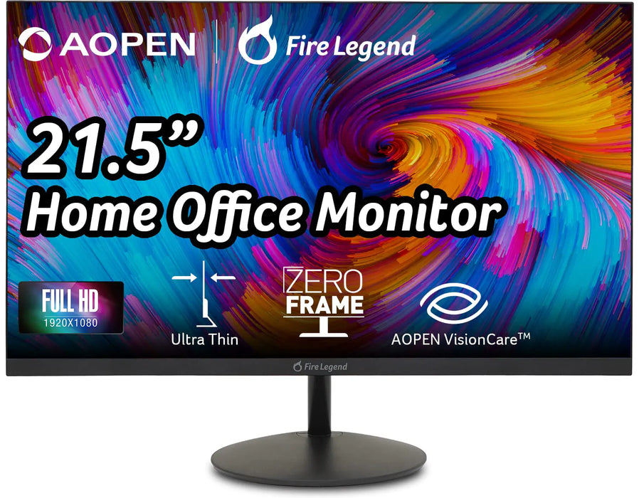 AOPEN 22SA2Q Hbi 21.5" Full HD (1920 x 1080) Zero-Frame Gaming Office Monitor | AMD FreeSync Technology | Ultra-Thin Stylish Design | Up to 100Hz | 1ms (TVR) | Low Blue Light | Tilt | HDMI & VGA Ports - for just $224.07! 