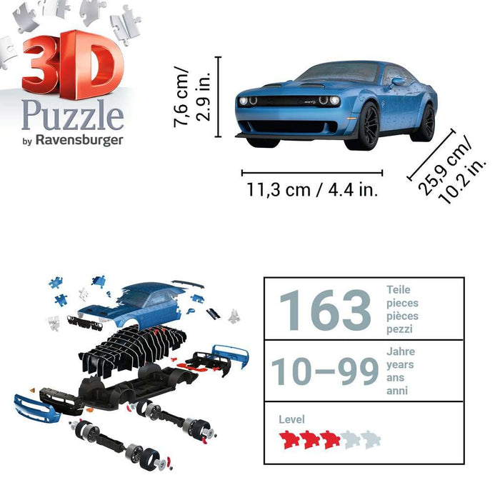 Dodge Challenger SRT® Hellcat Redeye 163 Piece 3D Jigsaw Puzzle Ravensburger - for just $34.99! 