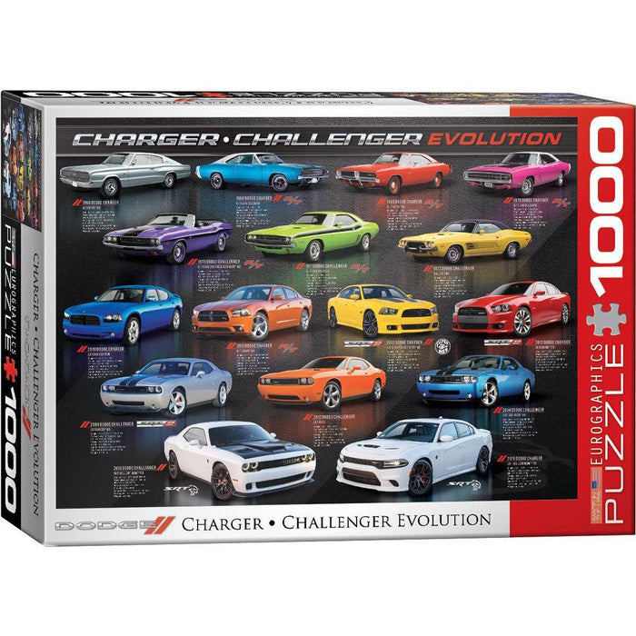 Dodge Charger & Challenger Evolution 1000 Piece Jigsaw Puzzle Eurographics - for just $21.99! 