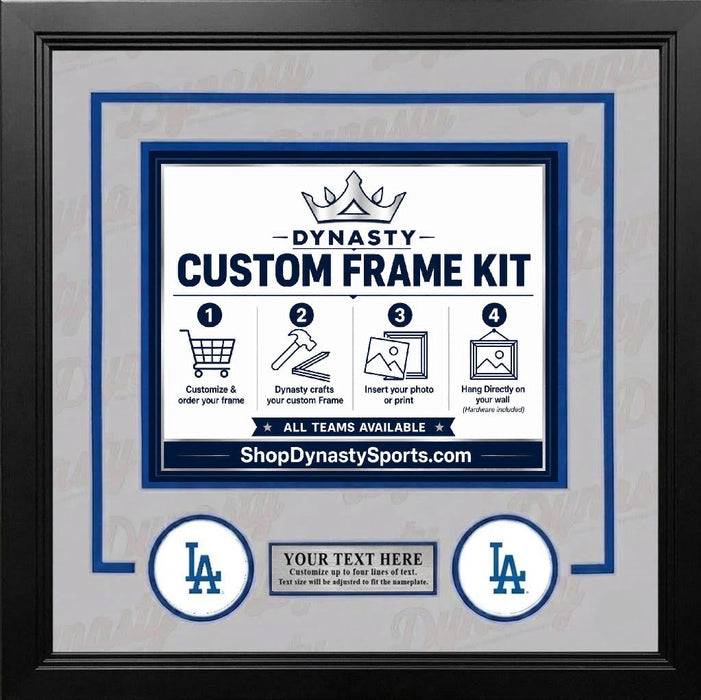 Los Angeles Dodgers Custom MLB Baseball 16x20 Picture Frame Kit (Multiple Colors) - for just $62.99! 