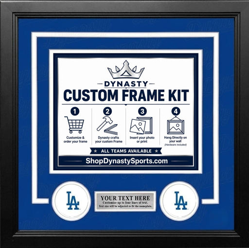 Los Angeles Dodgers Custom MLB Baseball 8x10 Picture Frame Kit (Multiple Colors) - for just $36.99! 